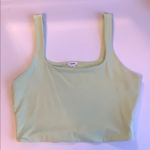Lime green tia tank from garage